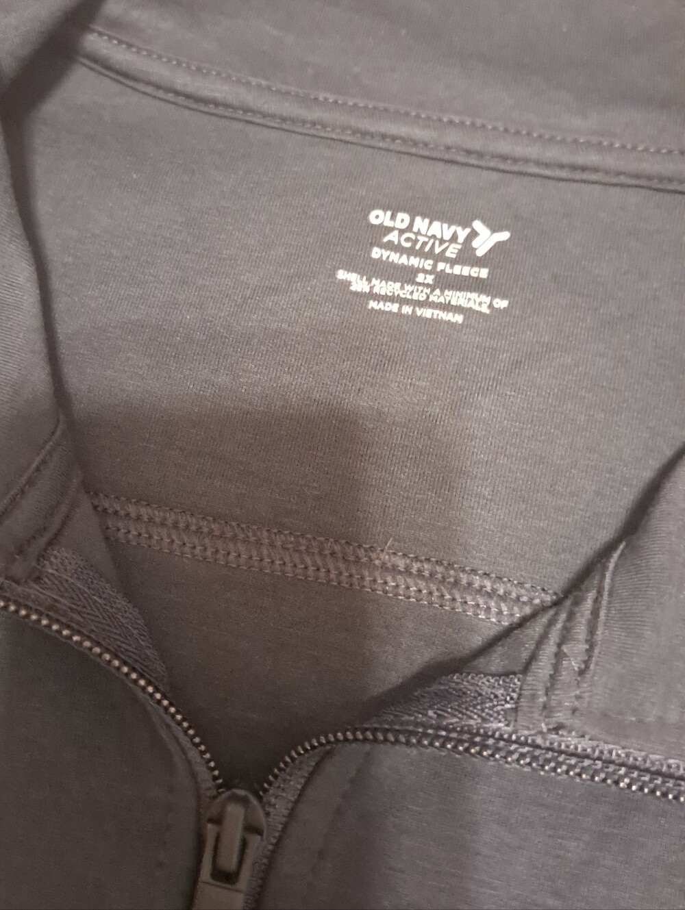 Old Navy Black Athletic Zip Jacket 2X